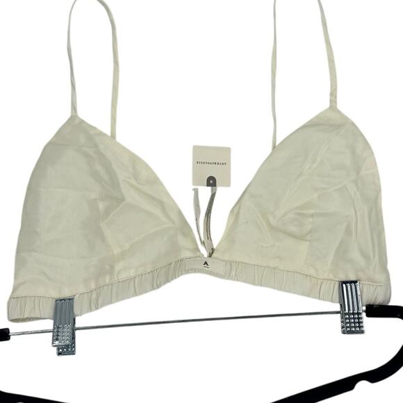 NWT AnthropologieHanky Panky Satin Sleep Bralette in Ivory - Picture 4 of 6